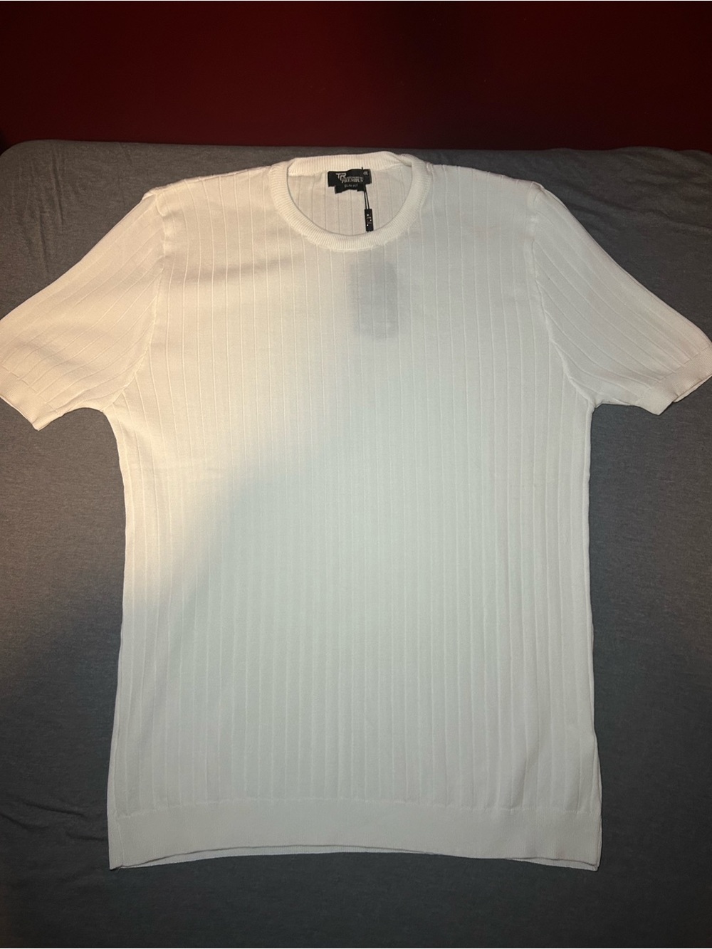 Tailored Recreation Premium Ribbed Short-Sleeve Knit Sweater #fitted #ribbed